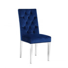 Meridian Furniture Juno Navy Velvet Dining Chair-Set of 2 - Dining Chairs