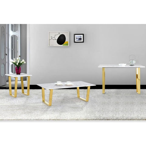 Meridian Furniture Cameron Gold End Table - Other Tables