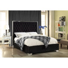 Meridian Furniture Lexi Velvet Queen Bed - Bedroom Beds