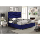 Meridian Furniture Lexi Velvet Queen Bed - Bedroom Beds