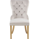 Meridian Furniture Carmen Velvet Dining Chair - Gold - Dining Chairs