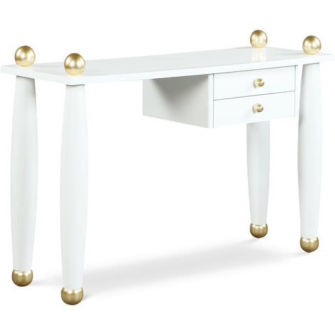 Meridian Furniture Etro Gold Console Table / Desk - Desks