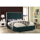 Meridian Furniture Lexi Velvet Queen Bed - Bedroom Beds