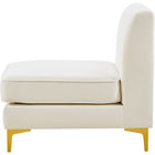 Meridian Furniture Alina Velvet Modular Armless Chair - Sofas