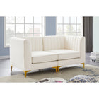 Meridian Furniture Alina Velvet Modular Sofa S67 - Sofas