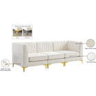 Meridian Furniture Alina Velvet Modular Sofa S93 - Sofas