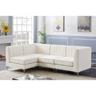 Meridian Furniture Alina Velvet Modular Sectional 4A - Sofas