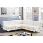 Meridian Furniture Alina Velvet Modular Sectional 5A - Sofas