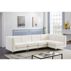 Meridian Furniture Alina Velvet Modular Sectional 5B - Sofas