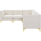 Meridian Furniture Alina Velvet Modular Sectional 6A - Sofas