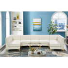 Meridian Furniture Alina Velvet Modular Sectional 7A - Sofas