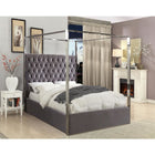 Meridian Furniture Porter Velvet King Bed - Bedroom Beds