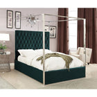 Meridian Furniture Porter Velvet Queen Bed - Bedroom Beds