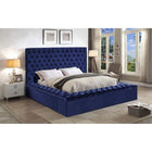 Meridian Furniture Bliss Velvet Queen Bed - Bedroom Beds