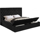 Meridian Furniture Bliss Velvet Queen Bed - Bedroom Beds