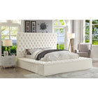 Meridian Furniture Bliss Velvet Queen Bed - Bedroom Beds