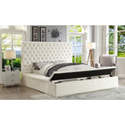 Meridian Furniture Bliss Velvet Queen Bed - Bedroom Beds