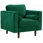 Meridian Furniture Emily Velvet Chair - Green - Chairs