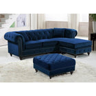 Meridian Furniture Sabrina Velvet Reversible 2pc. Sectional Sofa - Sofas