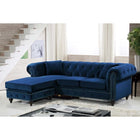 Meridian Furniture Sabrina Velvet Reversible 2pc. Sectional Sofa - Sofas