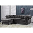 Meridian Furniture Sabrina Velvet Reversible 2pc. Sectional Sofa - Sofas