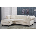 Meridian Furniture Sabrina Velvet Reversible 2pc. Sectional Sofa - Sofas