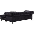 Meridian Furniture Sabrina Velvet Reversible 2pc. Sectional Sofa - Sofas