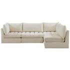 Meridian Furniture Jacob Velvet Modular Sectional 4A - Sofas