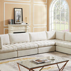 Meridian Furniture Jacob Velvet Modular Sectional 5A - Sofas