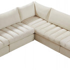 Meridian Furniture Jacob Velvet Modular Sectional 5B - Sofas
