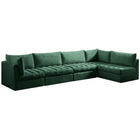 Meridian Furniture Jacob Velvet Modular Sectional 5A - Sofas