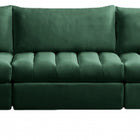 Meridian Furniture Jacob Velvet Modular Sectional 7C - Green - Sofas