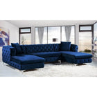Meridian Furniture Gail Velvet 3pc. Sectional Sofa - Sofas
