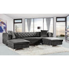 Meridian Furniture Gail Velvet 3pc. Sectional Sofa - Sofas