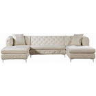 Meridian Furniture Gail Velvet 3pc. Sectional Sofa - Sofas