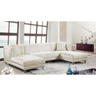 Meridian Furniture Moda Velvet 3pc. Sectional Sofa - Cream - Sofas