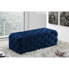 Meridian Furniture Casey Velvet Ottoman / Bench - Benches