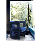 Meridian Furniture Blair Velvet Accent Chair - Blue - Chairs