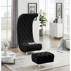 Meridian Furniture Crescent Velvet Chair - Chairs