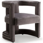 Meridian Furniture Blair Velvet Accent Chair - Grey - Chairs