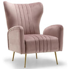 Meridian Furniture Opera Velvet Accent Chair - Pink - Chairs
