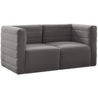 Meridian Furniture Quincy Velvet Modular Cloud-Like Comfort Sofa S63 - Grey - Sofas