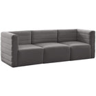 Meridian Furniture Quincy Velvet Modular Cloud-Like Comfort Sofa S95 - Grey - Sofas