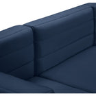 Meridian Furniture Quincy Velvet Modular Cloud-Like Comfort Armless Chair - Sofas