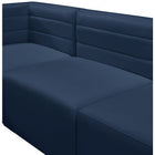 Meridian Furniture Quincy Velvet Modular Cloud-Like Comfort Armless Chair - Sofas