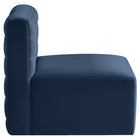 Meridian Furniture Quincy Velvet Modular Cloud-Like Comfort Armless Chair - Sofas