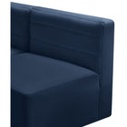 Meridian Furniture Quincy Velvet Modular Cloud-Like Comfort Armless Chair - Sofas