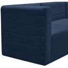 Meridian Furniture Quincy Velvet Modular Cloud-Like Comfort Armless Chair - Sofas