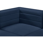 Meridian Furniture Quincy Velvet Modular Cloud-Like Comfort Armless Chair - Sofas
