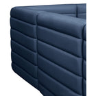 Meridian Furniture Quincy Velvet Modular Cloud-Like Comfort Armless Chair - Sofas